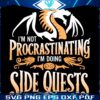 Elon Musk Side Quests Not Procrastination SVG Design