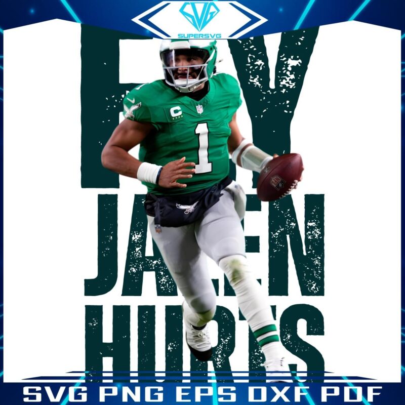 Fly High with Jalen Hurts Eagles Super Bowl LIX SVGPNG