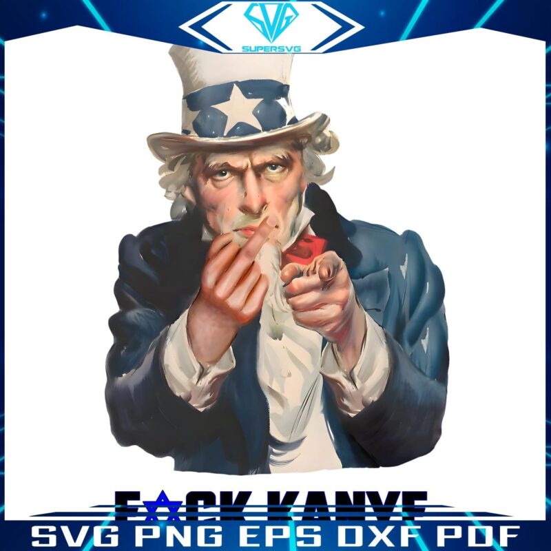Fuck Kanye Uncle Sam Kanye West PNG