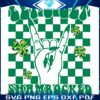 Get Shamrocked St Paddys Rock n Roll Checkered PNG