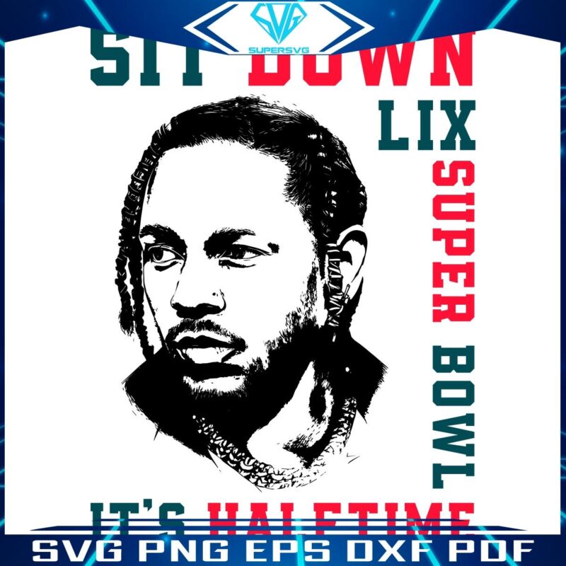 Halftime Show LIX Super Bowl SVG with Kendrick Lamar