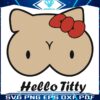Hello Titty Parody Kitty Boobs SVG Fun