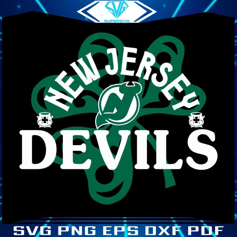 Jersey Devils St Paddys Day Shamrock SVG Extravaganza