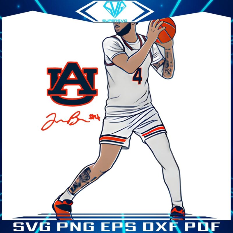 Johni Broomes Iconic Auburn Tigers Basketball PNG