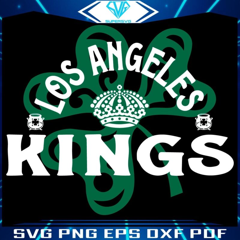 LA Kings St Patricks Day Shamrock SVG Delight