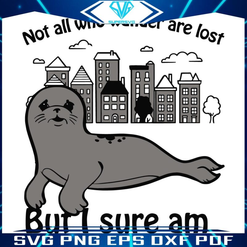 Lost Wanderer Sad Seals SVG Adventure