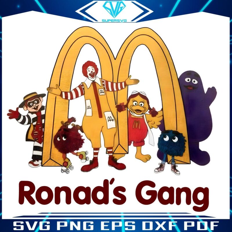 McDonalds Logo Parody Ronads Gang in PNG Format