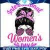 Messy Bun Leopard Shades SVG for International Womens Day