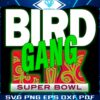 Neon Green Bird Gang Super Bowl LIX Champions PNG