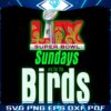 Neon Green Sundays Are For The Birds LIX Super Bowl Champions PNG