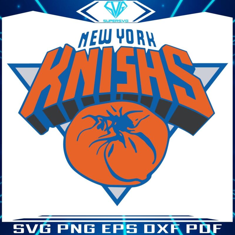 New York Knishs Funny New York Knicks Basketball Parody SVG