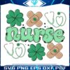 Nurses St Patricks Day Shamrocks Stethoscope PNG