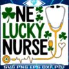 One Lucky Nurse SVG Celebrate St Patricks Day with Shamrocks