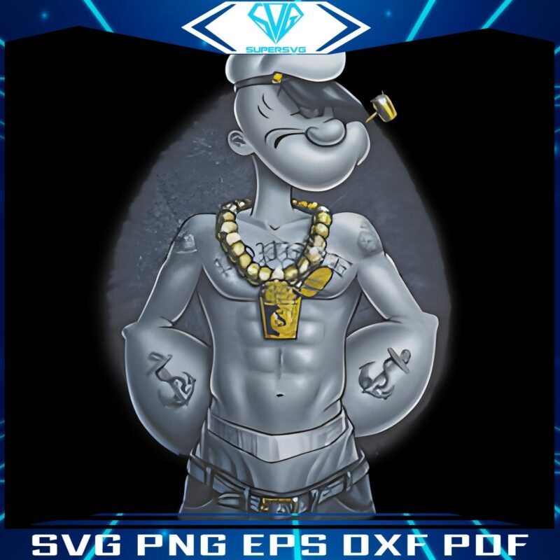 Outlaw Popeye The Sailor Bold PNG Design