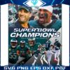 Philadelphia Eagles Super Bowl LIX Champs Poster in PNG