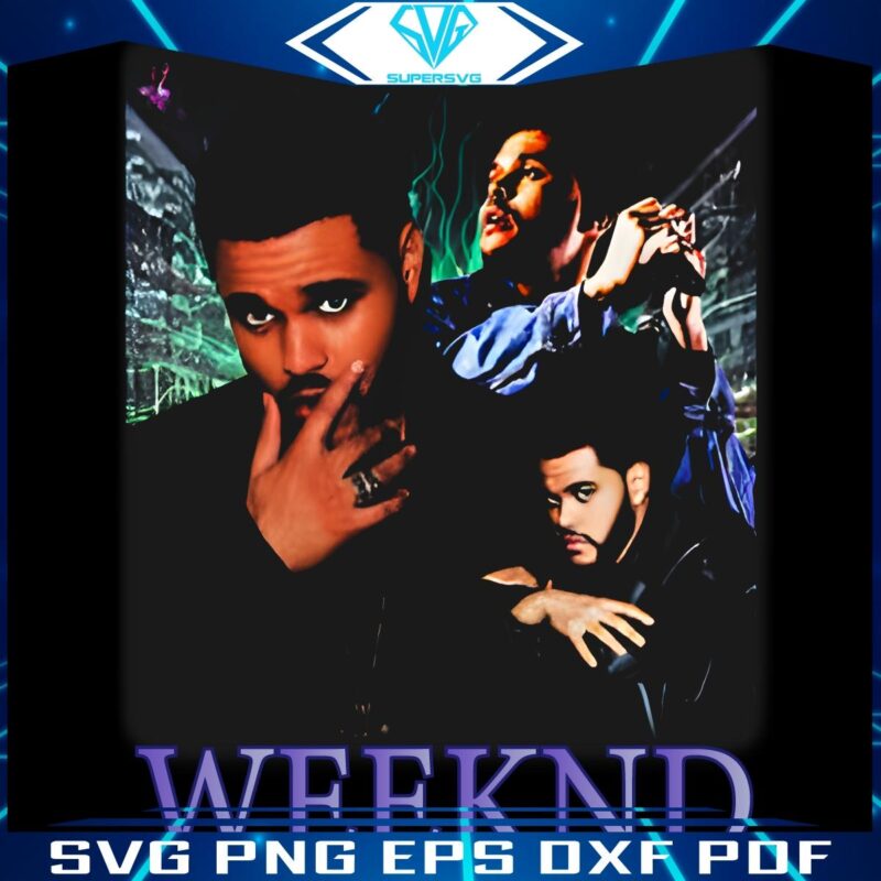 Retro 90s Vibe The Weeknd After Hours Singer PNG