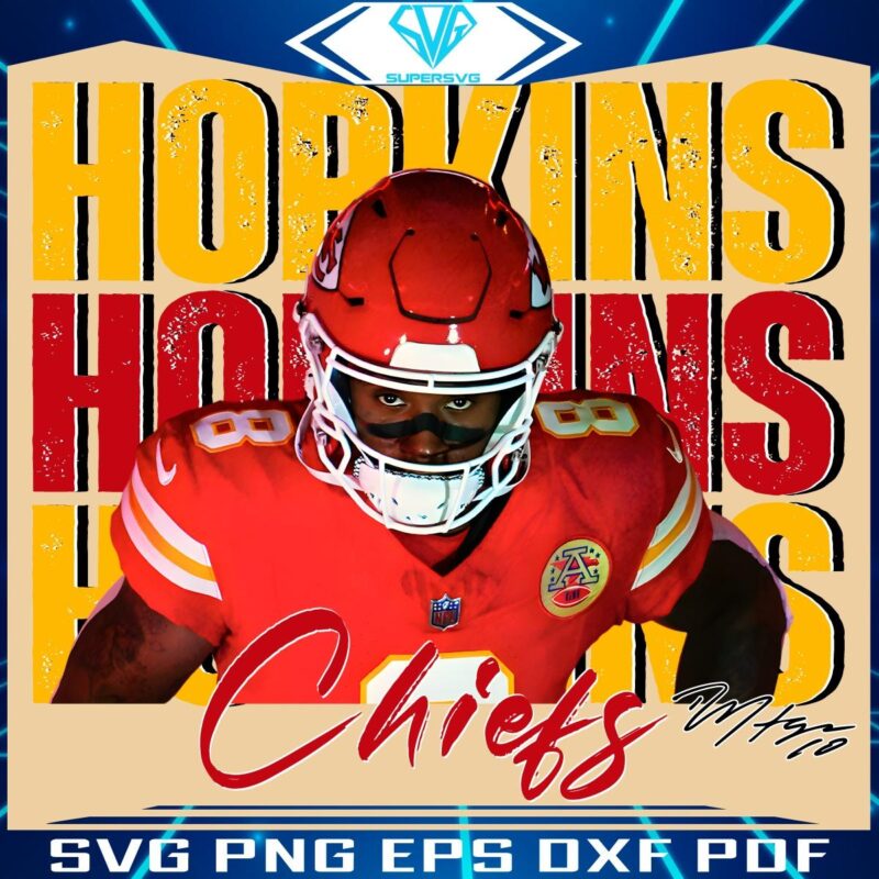 Retro DeAndre Hopkins Chiefs 8 Football Stars in PNG