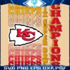 Retro KC Chiefs Super Bowl LIX Champions SVG Wordmark