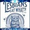 Retro Lesbians Feast with Frightened Cat PNG