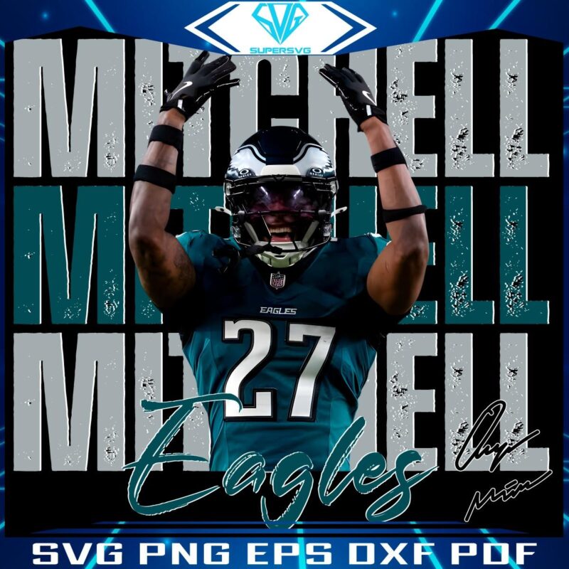Retro Quinyon Mitchell 33 Eagles Football Stars PNG