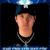 Retro Shohei Ohtani Angels Big Face Signature in PNG Format