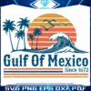 Retro SVG Gulf of Mexicos Timeless Sunset Since 1672