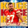 Retro Travis Kelce 87 Chiefs Football Star PNG