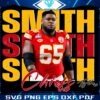 Retro Trey Smith 65 Chiefs Football PNG