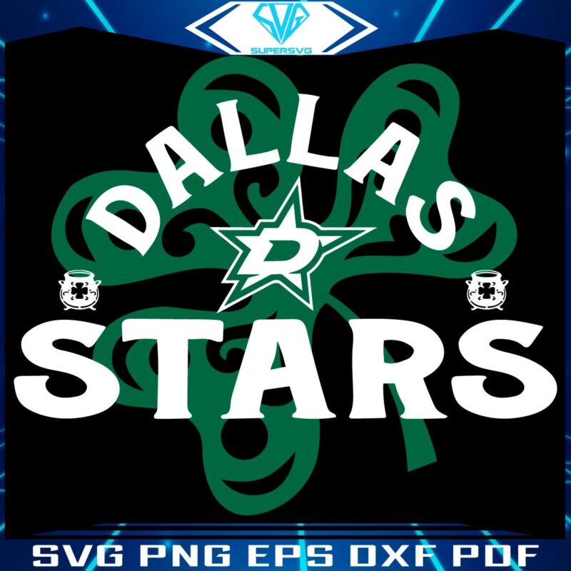 Richmond Shamrock SVG Celebrate St Patricks with Dallas Stars
