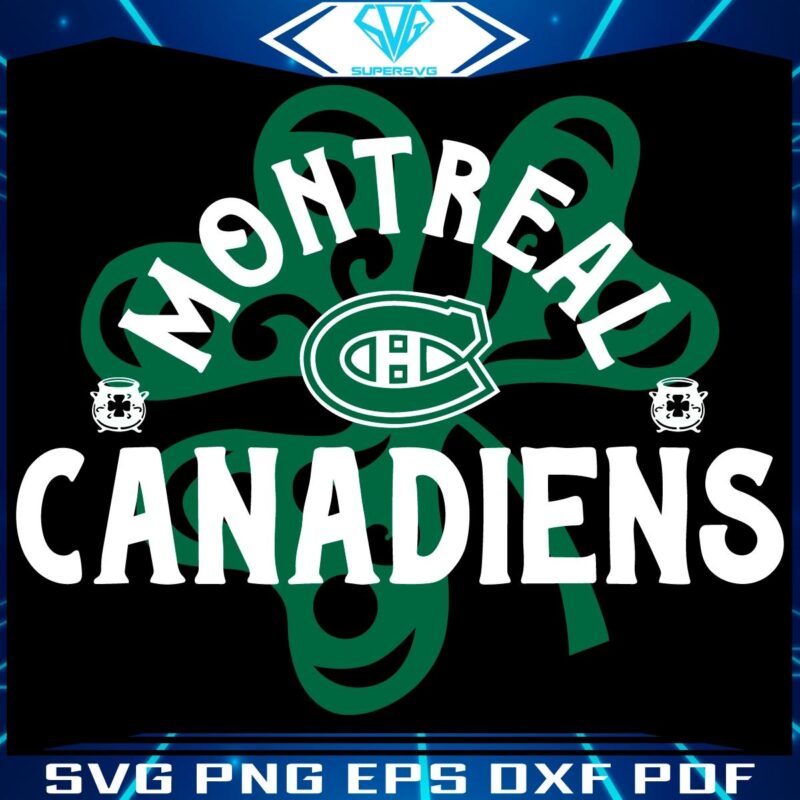 Richmond Shamrock SVG Celebrate St Patricks with the Canadiens