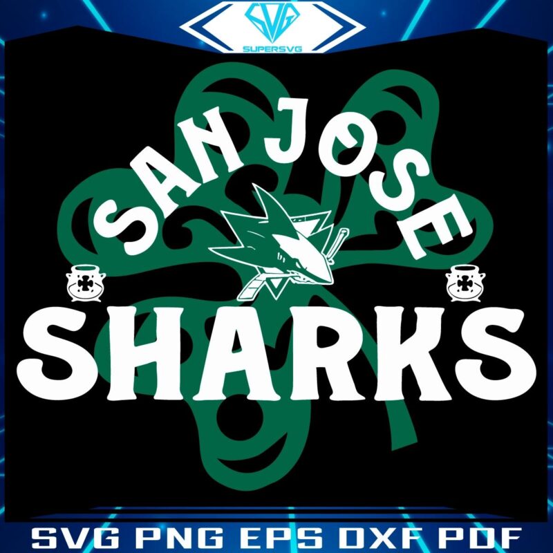 San Jose Sharks St Patricks Day Richmond Shamrock SVG