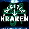Seattle Kraken Shamrock SVG for St Patricks Day Fun
