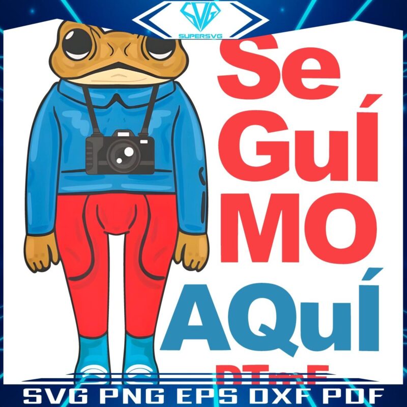 Seguimo Aquí DTMF Frog Bad Bunny in Vibrant PNG