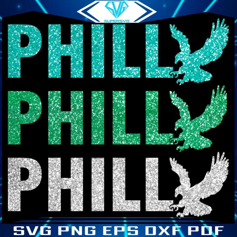 Sparkling Eagles Super Bowl LIX Philly Fans Unite PNG