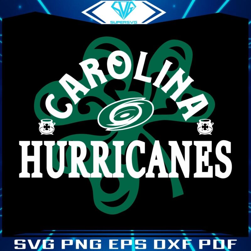 St Paddys SVG Carolina Hurricanes Shamrock in Richmond
