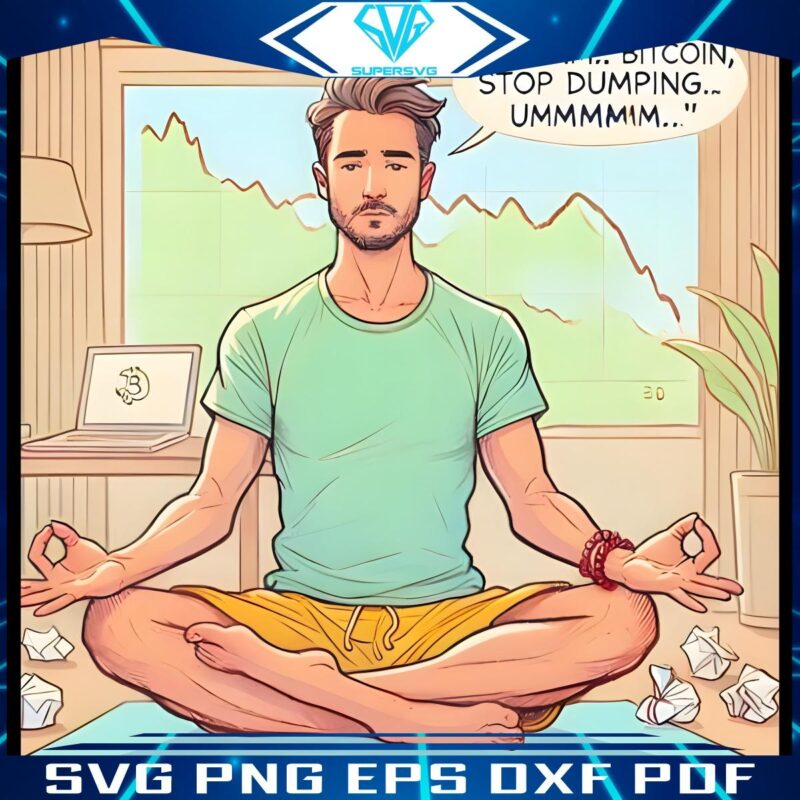 Stop the Bitcoin Dump Hilarious Meme PNG