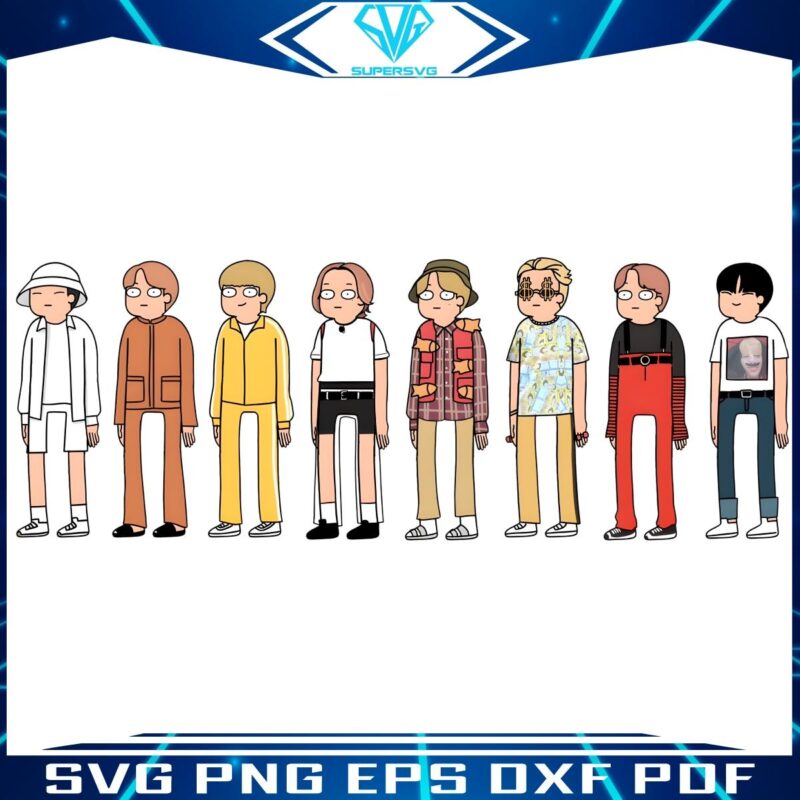 Stray Kids Cartoon Icons Fan Art in PNG