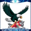 Super Bowl Fun Eagle Mascot Football SVG for Bird Gang Fans