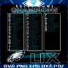 Super Bowl LIX Champion Eagles Football Players 2025 SVG