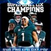 Super Bowl LIX Champions Philadelphia Eagles Players PNG