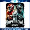 Superbowl 2025 Showdown Chiefs vs Eagles Football PNG