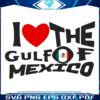 SVG Gulf of Mexico Love with Mexican Flag