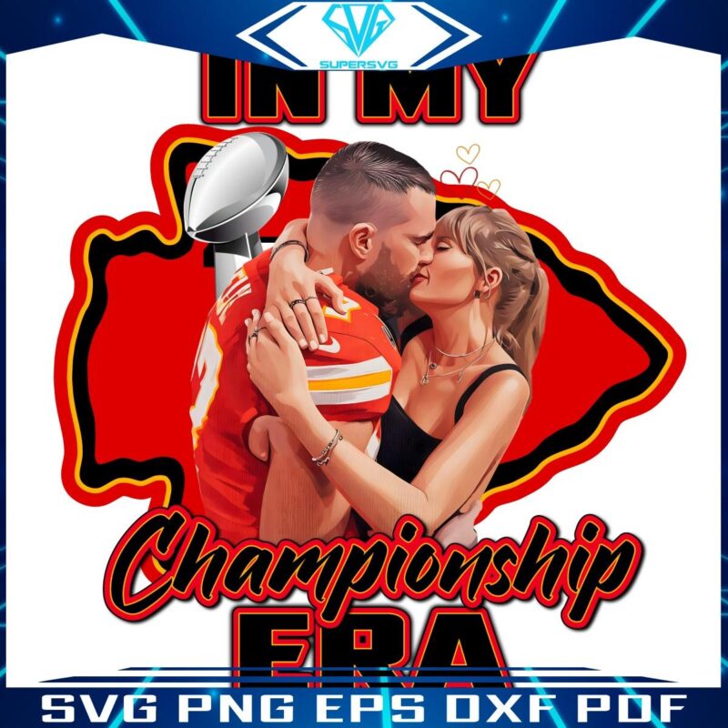 Taylor Swift Travis Kelce Chiefs Championship Era PNG