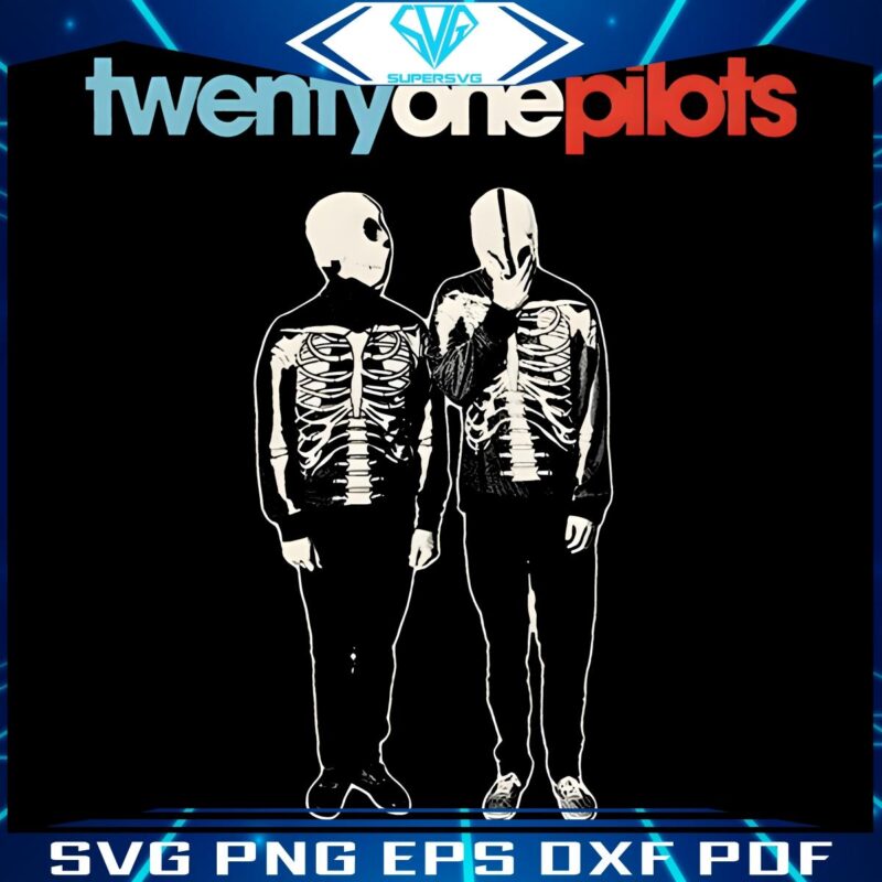 Twenty One Pilots Skeleton Iconic PNG Art