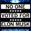 Unseen Votes for Elon Musk SVG