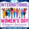 Vibrant Womens Day Inclusion March 8 SVGPNG