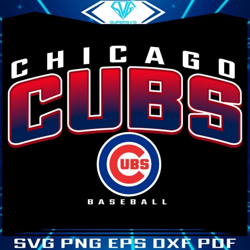 Vintage Chicago Cubs Baseball Logo SVG A Retro Classic