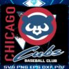 Vintage Chicago Cubs Mascot SVG Retro Baseball Club Style