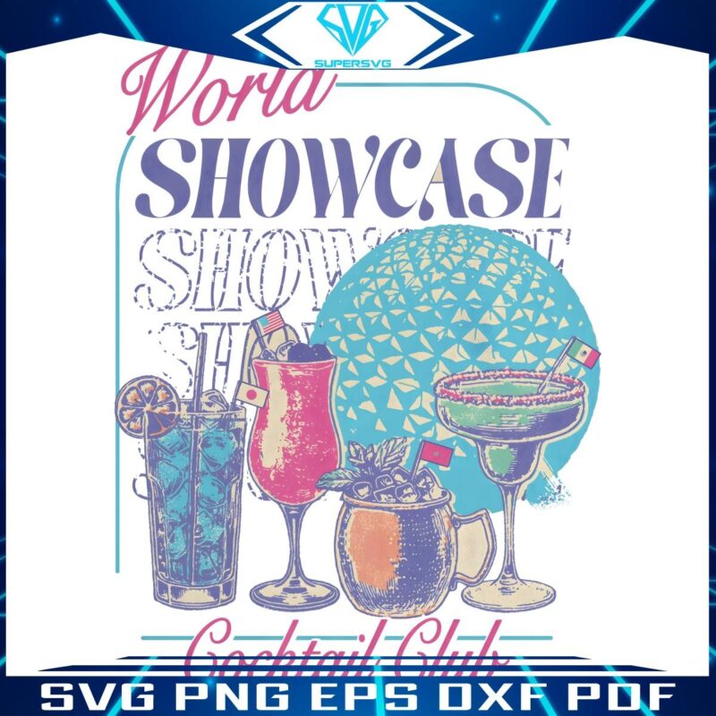 Vintage Cocktail Club PNG Retro World Showcase