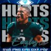 Vintage Jalen Hurts Eagles Football Stars PNG